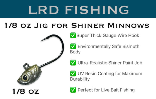 1/8 oz Live Bait Jig Mud Minnow Size